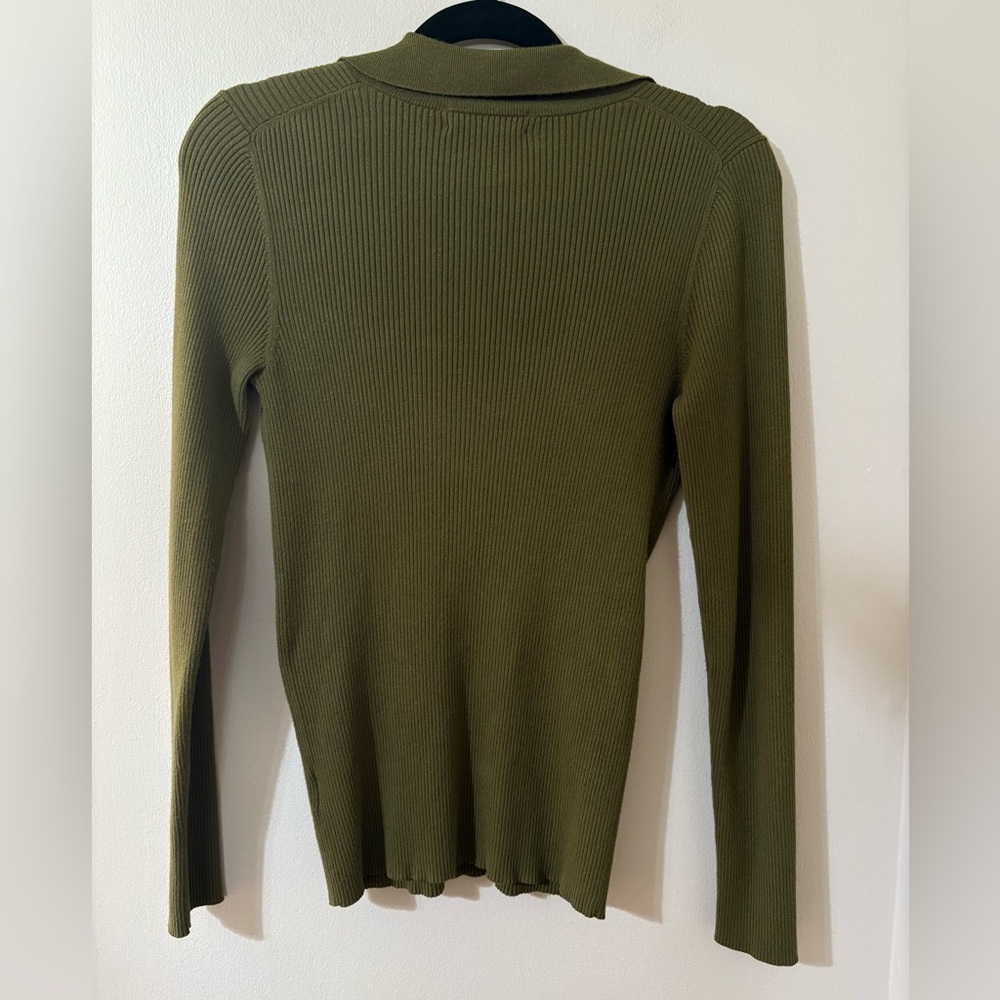 Babaton Collared Ribbed Knit Top - Picture 2 of 4